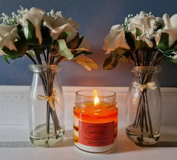 Amber Blossom Glow Candle