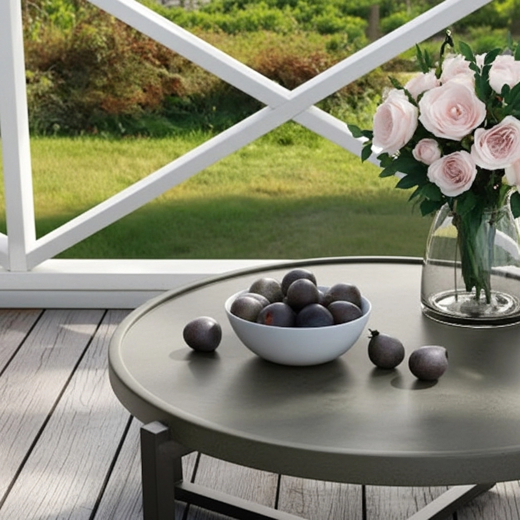 Round Outdoor Coffee Table