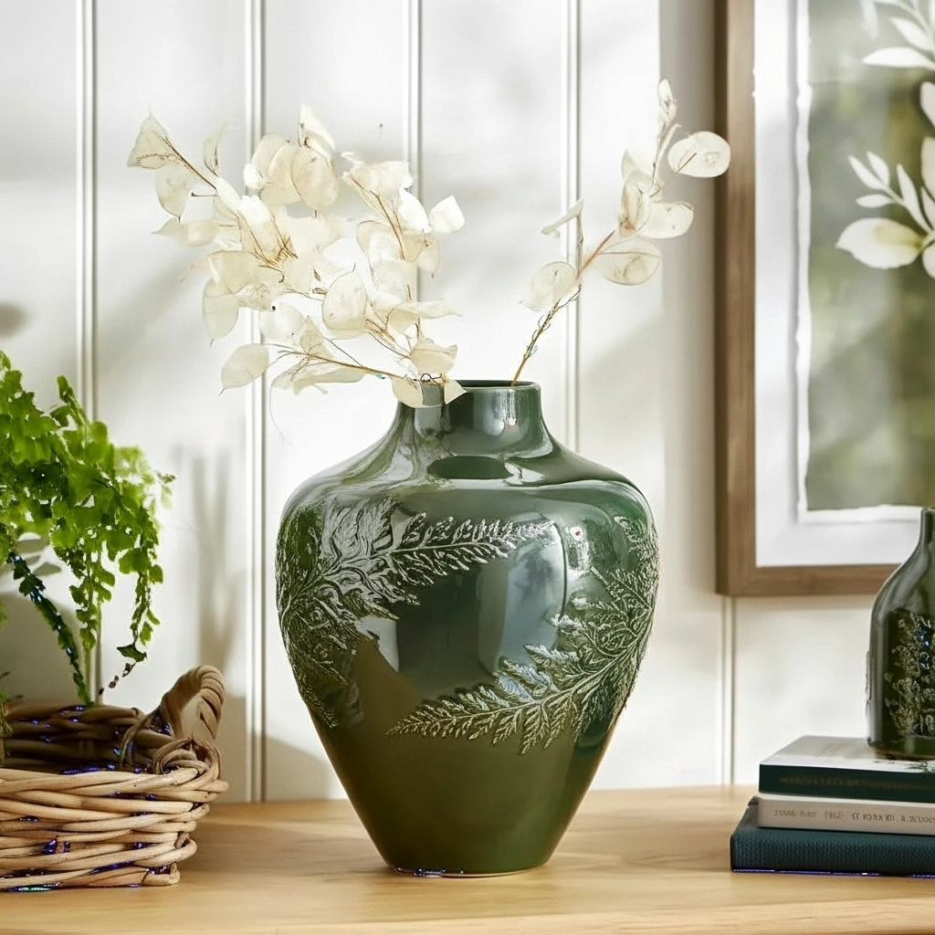 Churchgate Fern Ceramic Balloon Vase