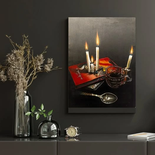 Elegant Candlelit Still Life