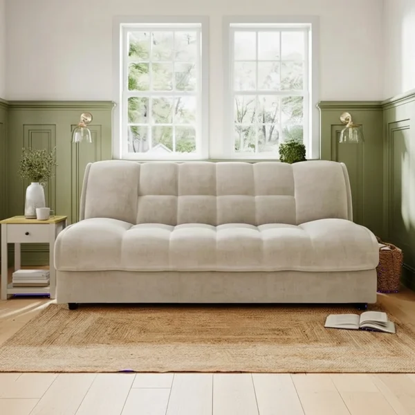 Emery Squish Soft Chenille Clic Clac Storage Sofa Bed