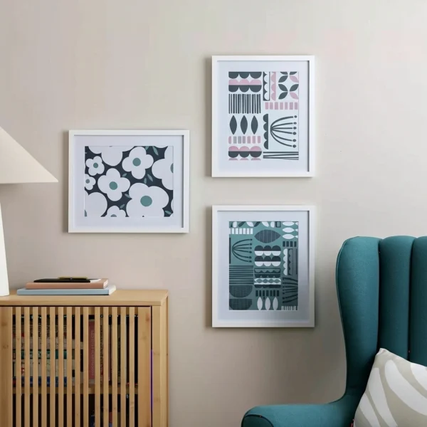 Habitat 3 Pack White Wooden Picture Frames - 8x10