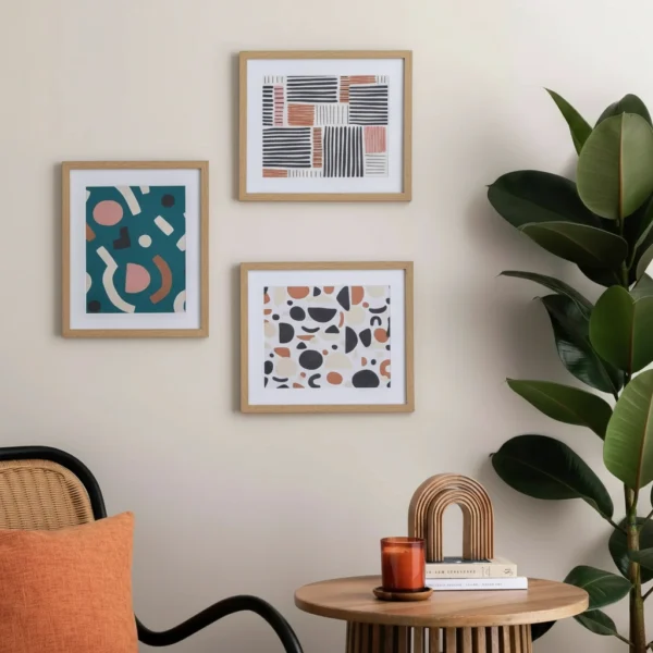 Habitat Wooden Picture Frame - Pack of 3 Oak Effect