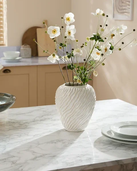 Natural Ceramic Fairford Textured Medium Vase