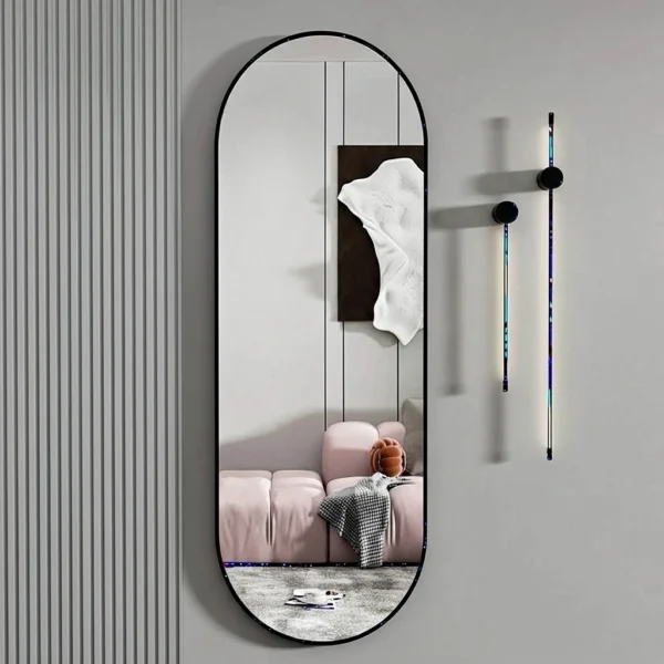 Tinzy Waves Wall Hanging Entryway Home Decor Mirror