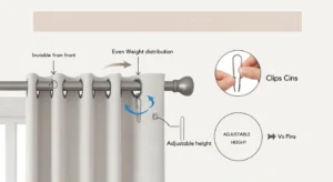 Switching to Drapery Pins Instead of Clips